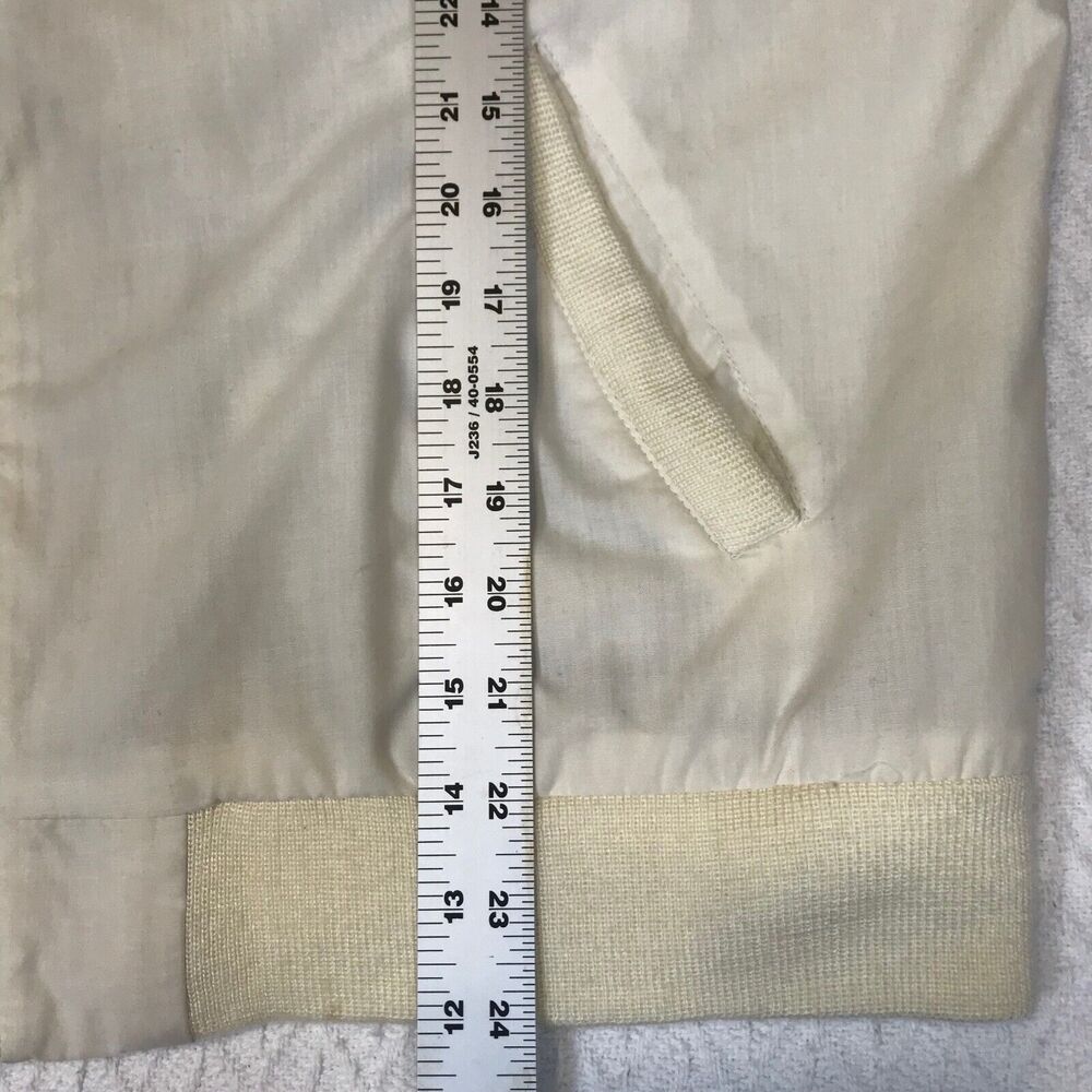 Trader Bay Mens Size Large Bomber Jacket White Po… - image 8